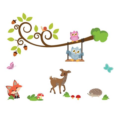 Fantastick Wall Decor - Woodlands Forest Branch Vinyl Wall Stickers