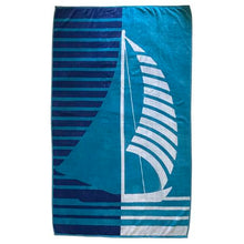 Load image into Gallery viewer, 2 Pack Soft Cotton Velour Beach Bath Sheet Towel 100 x 180 cm
