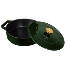 Load image into Gallery viewer, Berlinger Haus 26cm Enamel Coating Oven Safe Mini Pot with Lid - Emerald

