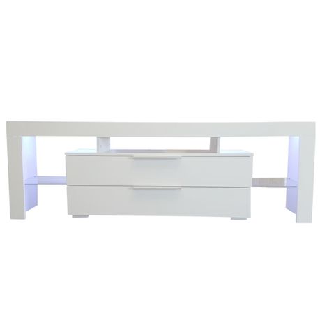 Modern light luxury high-gloss TV Stand with RGB LED Light JMY-Y-07