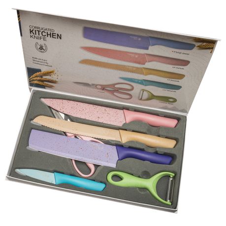 Creative Kitchens Set of 6 Pro Chef Stainless Steel Kitchen Cutting Tools