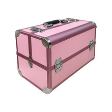 Load image into Gallery viewer, Professional Cosmetic Makeup Case with Lockable Key - Pink
