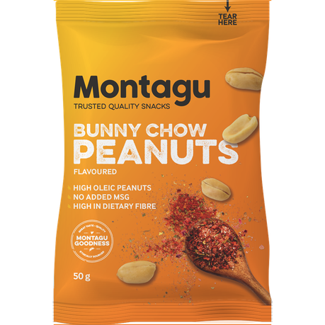 Montagu Flavoured Roasted Peanuts Bunny Chow 10x 50g Box Buy Online in Zimbabwe thedailysale.shop