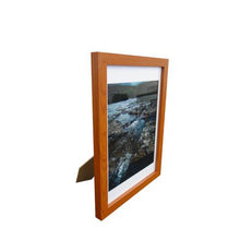 Load image into Gallery viewer, Sahara - Rocks and Water photographic Print - Brown Framed Table Piece
