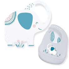 Load image into Gallery viewer, Pack of 3 Baby Bucket Bibs - Blue/Green/Grey
