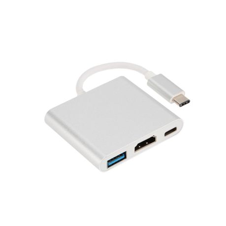 USB-C To 4K HD HDMI + USB3.0 Multifunctional 3 in 1 Adapter Buy Online in Zimbabwe thedailysale.shop