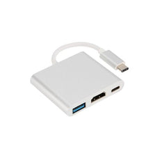 Load image into Gallery viewer, USB-C To 4K HD HDMI + USB3.0 Multifunctional 3 in 1 Adapter
