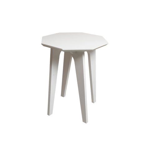 Modern Hexagon Design Wooden Side Nesting/Serving Table-White Buy Online in Zimbabwe thedailysale.shop