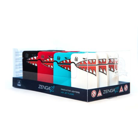 Zenga Grand Jet Flame Shark Lighter Mixed 12's Buy Online in Zimbabwe thedailysale.shop