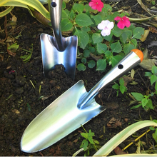 Load image into Gallery viewer, Galvanized Garden Trowel + Bulb Dibber Combo

