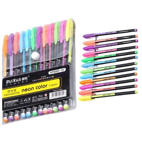 12 Fineliner Colour Pens-Neon DL147