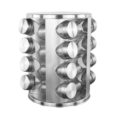 CheffyThings Stainless Steel Rotating Spice Organiser Buy Online in Zimbabwe thedailysale.shop