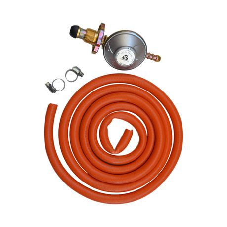 Watex Gas Hose with Clamps and Regulator - 2m