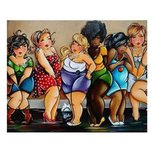 Load image into Gallery viewer, Diamond Painting DIY Kit, Round diamonds, 50x40cm- Dancing Time
