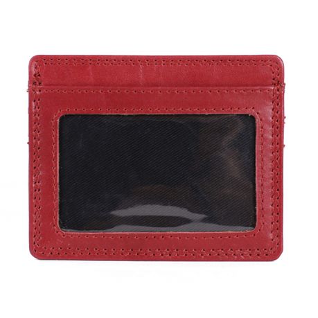 Nuvo - 138 Red Genuine Leather Credit Card Wallet Buy Online in Zimbabwe thedailysale.shop