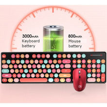 Load image into Gallery viewer, Olive Tree - Wireless Mechanical Feel Keyboard Mouse Chargeable - Fire Red

