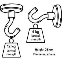 Load image into Gallery viewer, Oribibi – Magnetic Hooks / Refrigerator Magnets – Compact &amp; Strong (2 pack)
