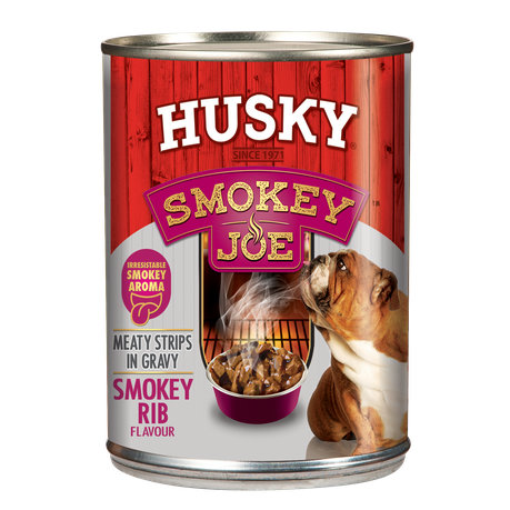 Husky Smokey Joe Meaty Strips Smokey Rib (12 x 385g) Buy Online in Zimbabwe thedailysale.shop