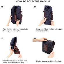 Load image into Gallery viewer, Travel Lightweight Waterproof Tote Bag - Black
