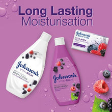 Load image into Gallery viewer, Johnson&#39;s Body Wash - Vita-Rich, Replenishing, Raspberry, 400ml x 6
