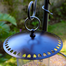 Load image into Gallery viewer, Waterhouse Heart Metal Bird Feeder - Black
