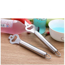 Load image into Gallery viewer, Plated Stainless Steel Metal Church Key &amp; Beer Bottle Opener
