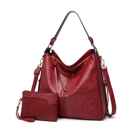 Ladies Red Satchel Shoulder Handbag with Sub Bag - HB-YL9035-R Buy Online in Zimbabwe thedailysale.shop