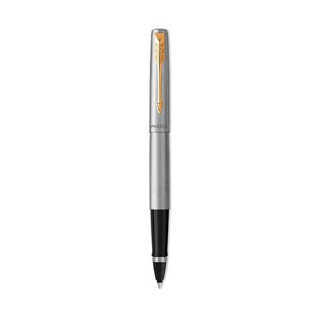 Parker Jotter Rollerball Pen - Stainless Steel Gold Trim Buy Online in Zimbabwe thedailysale.shop