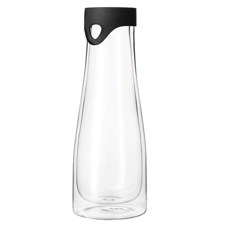 Leonardo Water Carafe with Lid: Double Walled Handmade Glass Primo1 Litre Buy Online in Zimbabwe thedailysale.shop