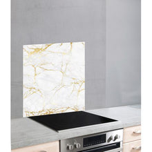 Load image into Gallery viewer, Wenko - Glass Splashback - Marble Gold - Tempered - 60 X 70 Cm -  4Mm

