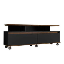 Load image into Gallery viewer, Linx Rack Texas Entertainment TV Stand - Black &amp; Brown
