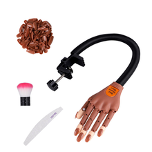 Load image into Gallery viewer, iMbali Nail Manicure, Art Training Practice Hand with Nail File and brush
