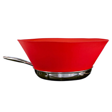 Load image into Gallery viewer, Killerdeals Fry Splash Splatter Pan Silicone Non-stick 16cm Guard - Red
