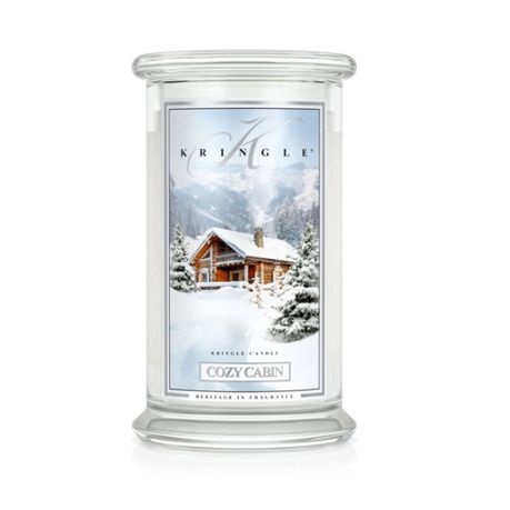 Kringle Candle - Cozy Cabin - Large Jar Double Wick - 622g