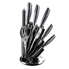 Load image into Gallery viewer, Berlinger Haus 8 Pieces Stainless Steel Knife Set &amp; Stand - Carbon Pro
