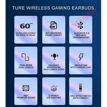 Load image into Gallery viewer, MnM Tech G33 TWS Gaming Earphones Low Delay 9d Hifi Noise Cancelling BT5.1
