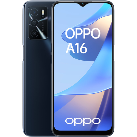 Oppo A16s - 64GB - Dual Sim - Crystal Black Buy Online in Zimbabwe thedailysale.shop