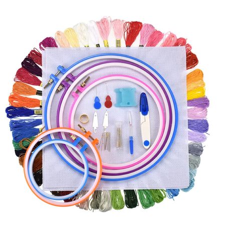 Sewing Needlework Embroidery Cross Stitch Set 50 Colours Plastic Buy Online in Zimbabwe thedailysale.shop