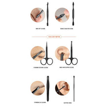 Load image into Gallery viewer, GreenLeaf Matt Black Manicure, Pedicure Set 18 Piece
