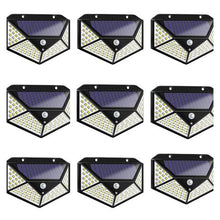 Load image into Gallery viewer, 100 LED Solar Motion Wall Light - 9 Pack
