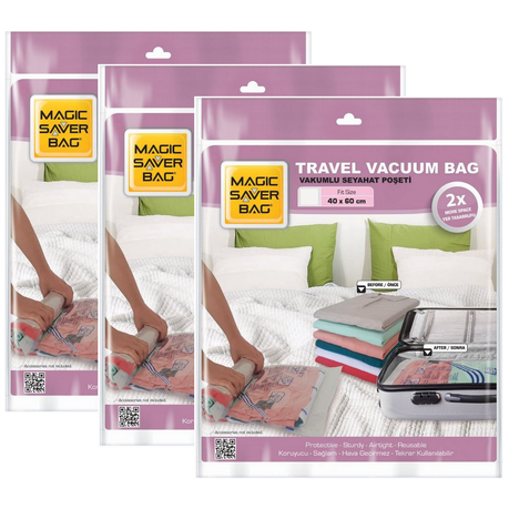 Travel Vacuum Bags - 3 Pack (45 x 60) Buy Online in Zimbabwe thedailysale.shop