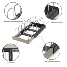 Load image into Gallery viewer, Heartdeco Adjustable Organizer Rack For Pans &amp; Pot Lids

