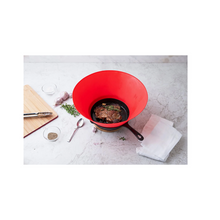 Load image into Gallery viewer, Killerdeals Fry Splash Splatter Pan Silicone Non-stick 16cm Guard - Red
