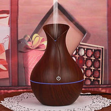 Load image into Gallery viewer, Dark Wood Aroma Humidifier with Colour-Changing LED - Dark Brown
