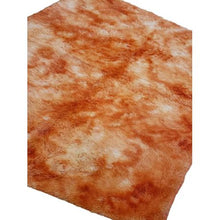Load image into Gallery viewer, Soft Shaggy Rug - Orange and White
