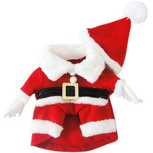 Load image into Gallery viewer, Pet 'Walking' Christmas Santa Costume with Arms and Hat Accessory - Large
