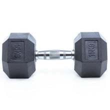Load image into Gallery viewer, GetUp Hex Rubber Dumbbell - 15kg
