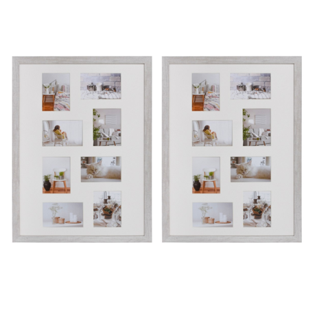 Modern Gallery Frame White 50x75cm with 8x 13x18cm pic inserts-2 Pack Buy Online in Zimbabwe thedailysale.shop