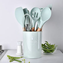 Load image into Gallery viewer, 11 piece kitchen Utensil Green
