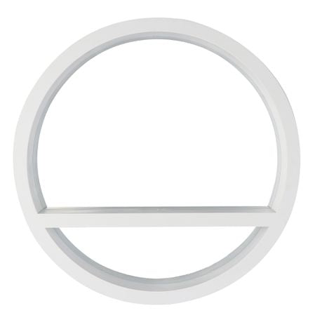 Home Quip White Shelf Mirror 45x45cm